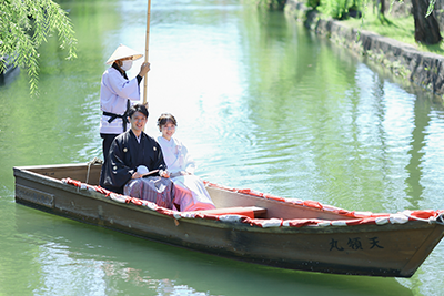美観地区 川舟