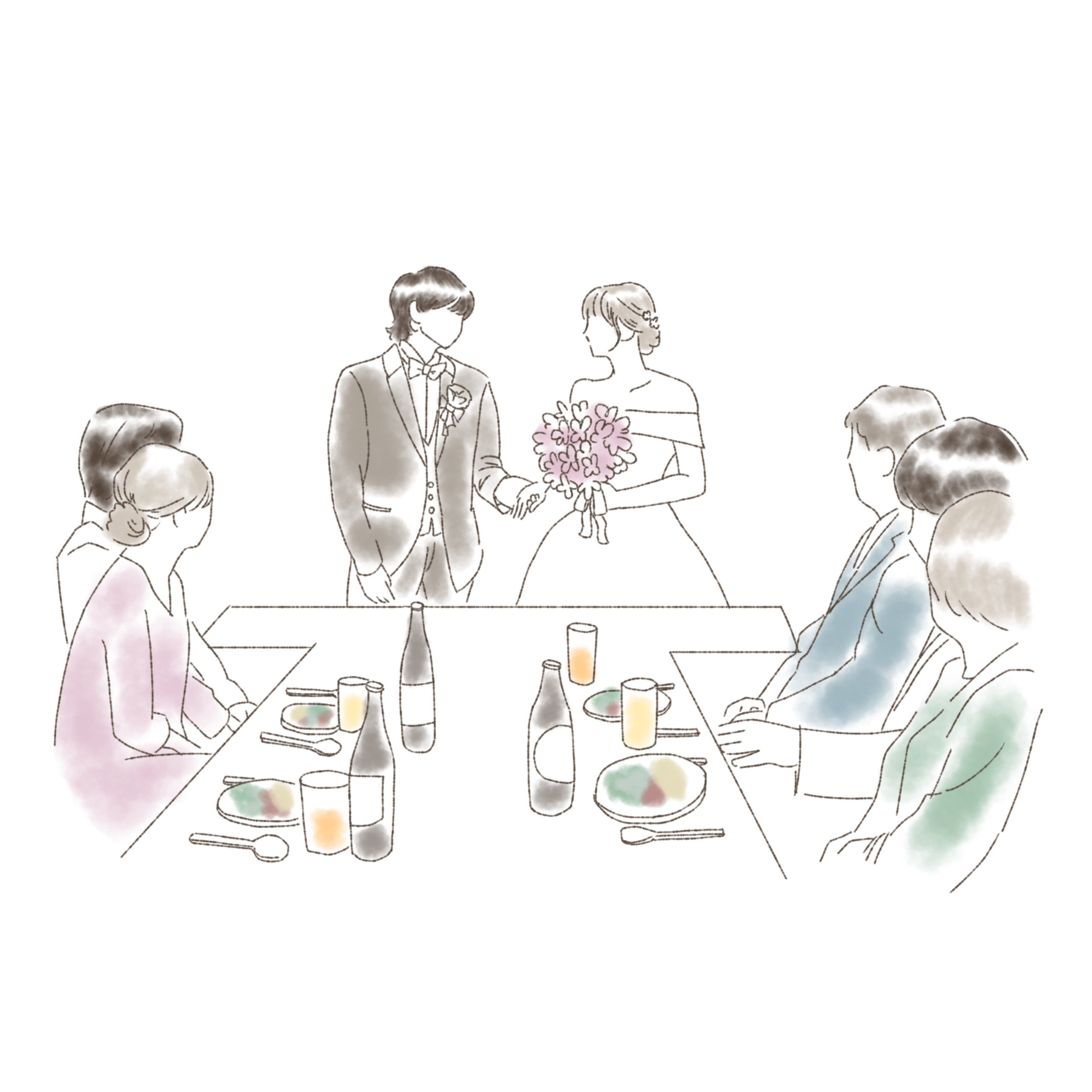 会食コース6名(フリードリンク込)